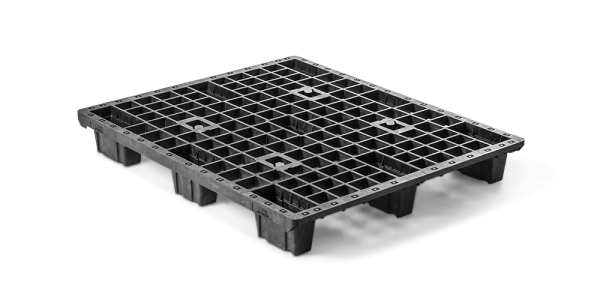 Plastic pallet 1200 x 1000 open deck 9 feet light - Qp1210lb9fr - QP1210LB9FR