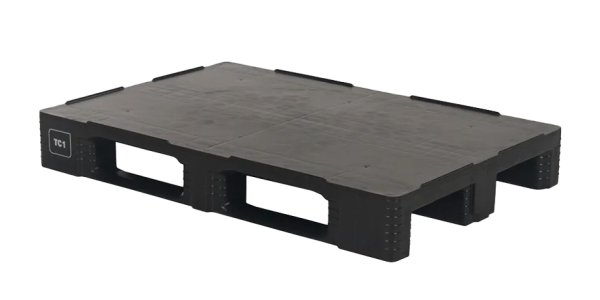 Pallet in platica alimentare e igienici 1200 x 800 ponte chiuso 3 listelli heavy - Qph1208hr3rr eco - QPH1208HR3RR-ECO